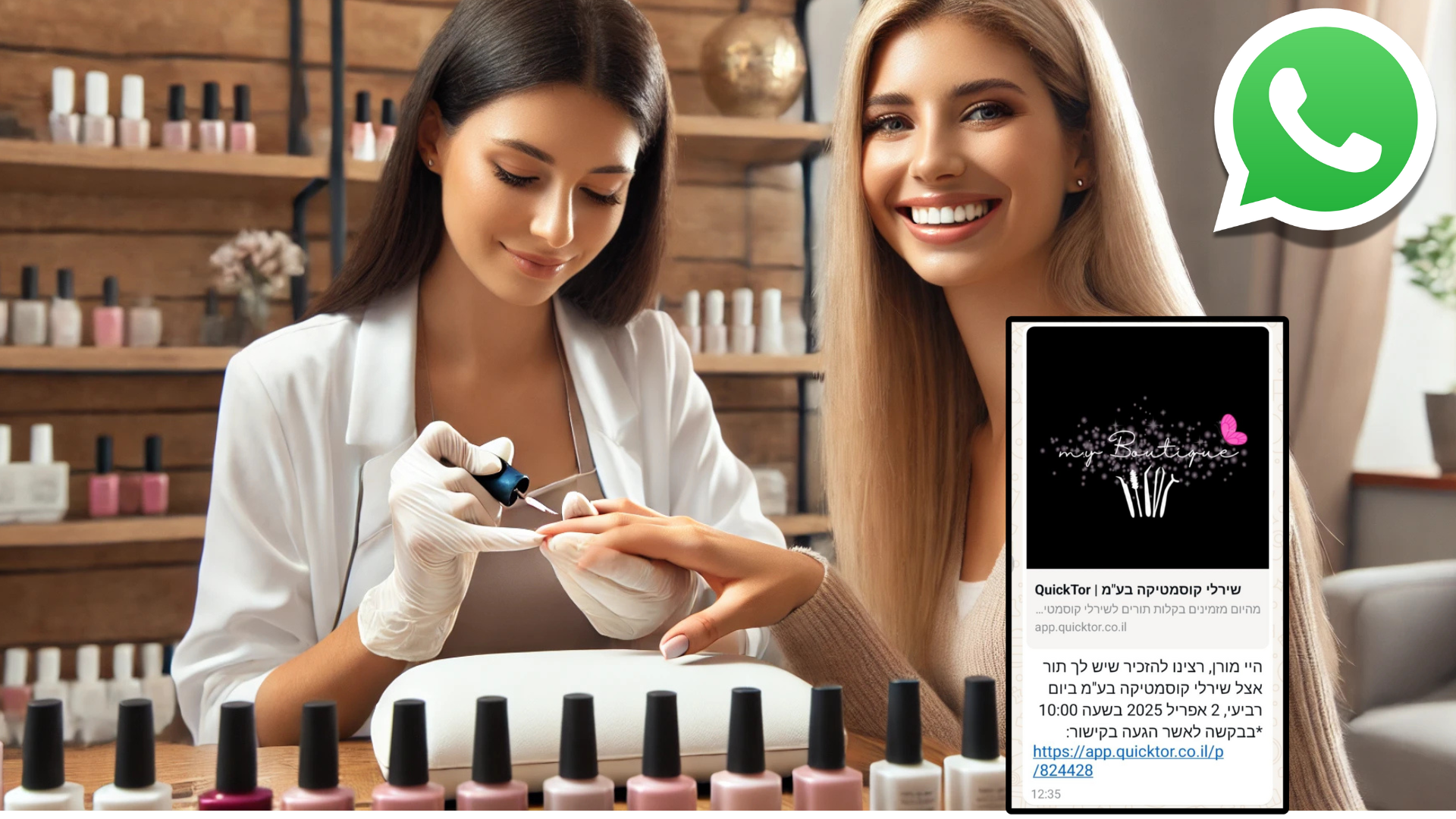 תמונה המייצגת קוסמטיקאיות ומטפלות יופי